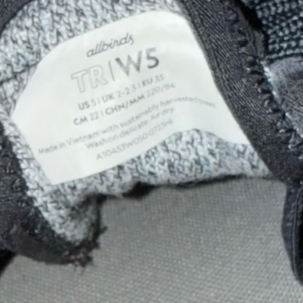 Women's allbirds Gray Wool Tree Runners Sneakers Shoes Size 5